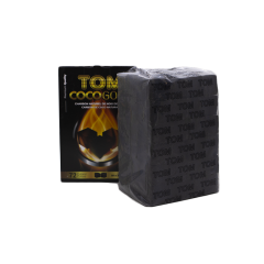 Кокосове вугілля для кальяну Tom Cococha Gold (1 кг, 72 шт, р25, без коробки)