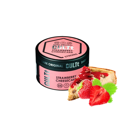 Тютюн CULTt Strong DS55 Strawberry cheesecake (Полуничний Чізкейк, 100 г)