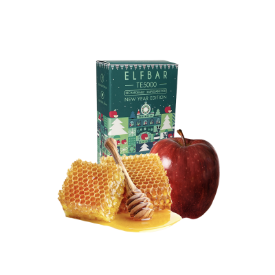 Elf Bar Christmas Edition TE5000 Honey Apple (Медове Яблуко) Одноразовий POD