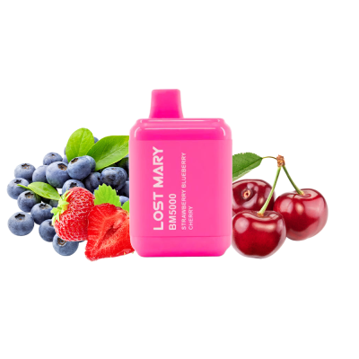 Lost Mary BM5000 Strawberry blueberry cherry (Полуниця Чорниця Вишня) Одноразовий POD