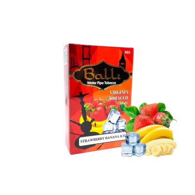 Табак Balli Strawberry banana ice (Клубника Банан Лёд, 50 г)