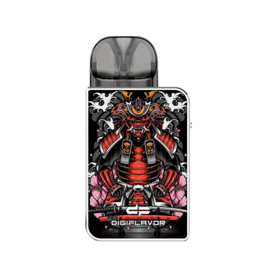 GeekVape Digiflavor Digi-U 1000 Samurai Silver (Металік з червоним, з картриджем) Багаторазовий POD