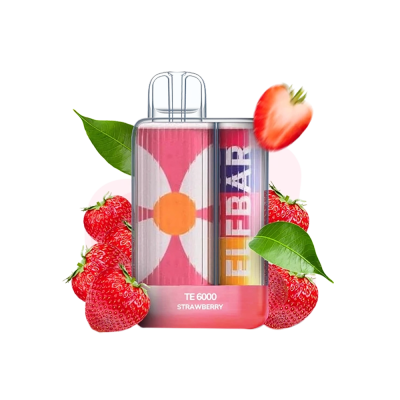 Elf Bar TE6000 color Strawberry (Клубника) Одноразовый POD
