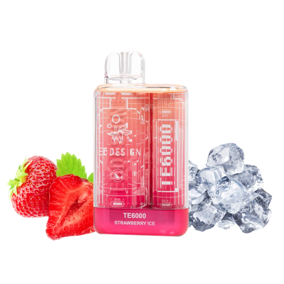 Elf Bar TE6000 Strawberry Ice (Полуниця Льод) Одноразовий POD