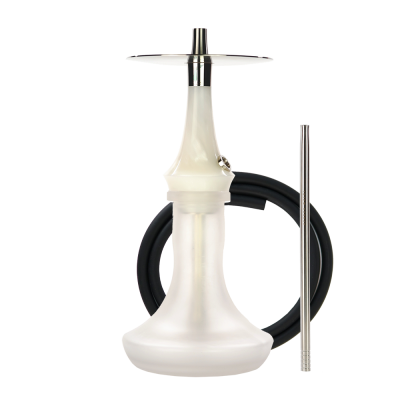 Кальян Totem Hookah Monolit Micra Silver Shine (Білий перламутр, повний комплект)
