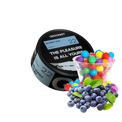 Тютюн Gedonist №22 Blumist Gum (Голубниця жуйка, 100 г)