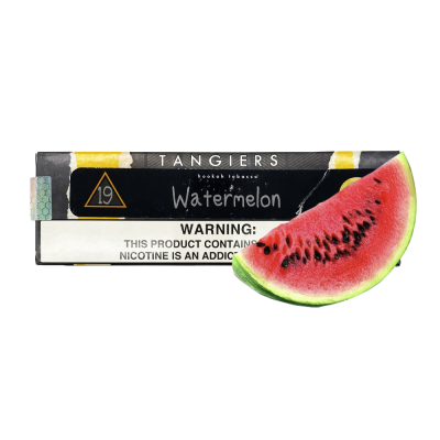 Тютюн Tangiers Noir №19 Watermelon (Кавун, 250 г) Чорна упаковка