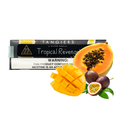 Тютюн Tangiers Noir №77 Tropical Revenge (Тропікал Ревенж, 250 г) Чорна упаковка
