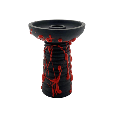Глиняна чаша Gusto Bowls Classic Phunnel Black Glaze Red (червоне поливання)