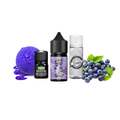Набір для самозамішування Hype Kit Blueberry Ice Cream (Чорничне Морозиво, 50 мг, 30 мл)