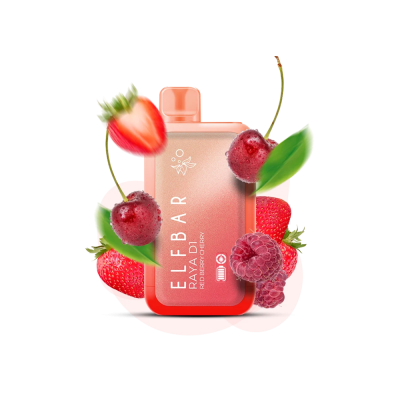 Elf Bar Raya D1 13000 Red Berry Cherry (Червона ягода Вишня) Одноразовий POD