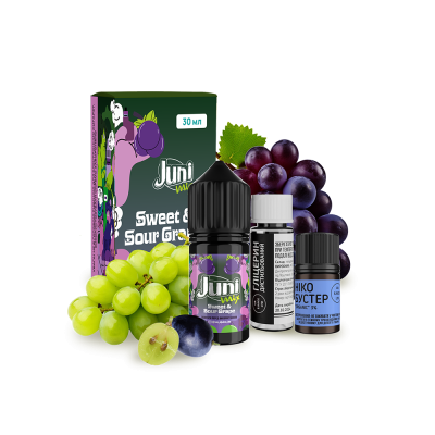Набір для самозамішування Juni Mix Sweet Sour Grape (Кисло-солодкий Виноград, 50 мг, 30 мл)