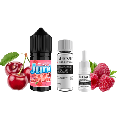 Набір для самозамішування Juni Cherry Raspberry (Вишня Малина, 50 мг, 30 мл)