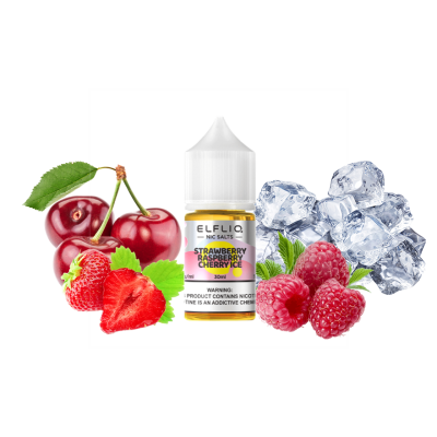 Рідина Elfliq Strawberry Raspberry Cherry Ice (Полуниця Малина Вишня Лід, 50 мг, 30 мл)