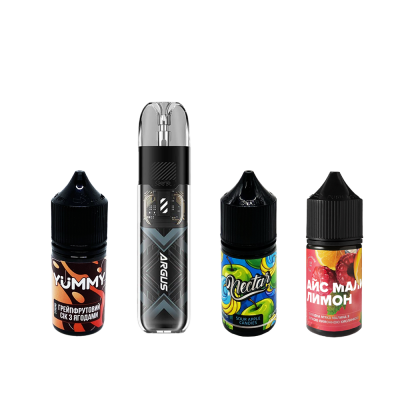 Комплект Voopoo Argus P1s 800 та стартовий набір рідин 23609 Комплект Voopoo Argus P1s 800 та стартовий набір рідин