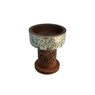 Глиняна чаша Gusto Bowls Rook White Grey (Біло-сірий)