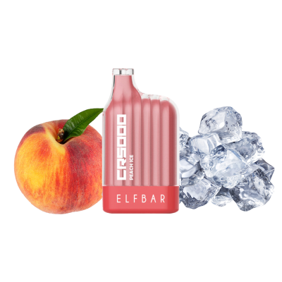 Elf Bar CR5000 Peach Ice (Персик Лід) Одноразовий POD