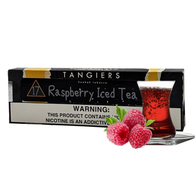 Тютюн Tangiers Noir №17 Raspberry Iced Tea (Малиновий Чай з Льодом, 250 г) Чорна упаковка