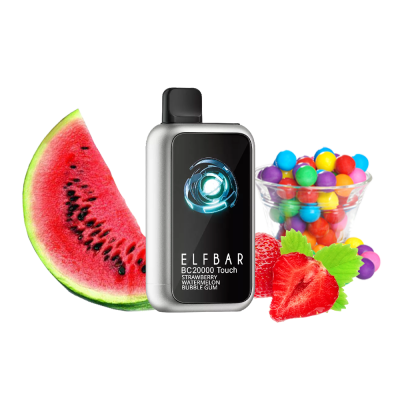Elf Bar BC20000 Touch Strawberry Watermelon Bubble Gum (Полуниця Кавун Бабл гам) Одноразовий POD