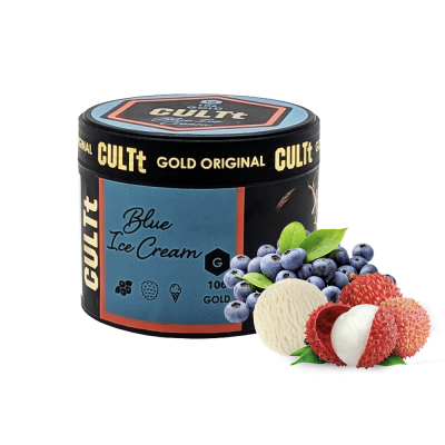 Тютюн CULTt G106 Blue Ice Cream (Чорниця Лічі Морозиво, 200 г)