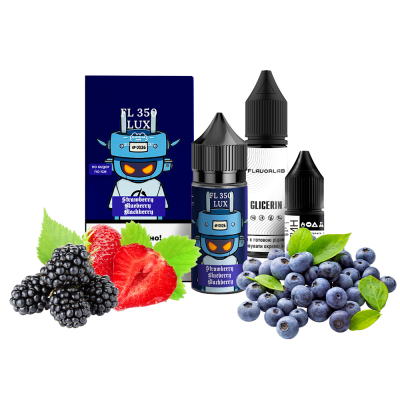 Набір для самозамішування Flavorlab FL350 LUX Strawberry blueberry blackberry (Полуниця чорниця ожина, 50 мг, 30 мл)