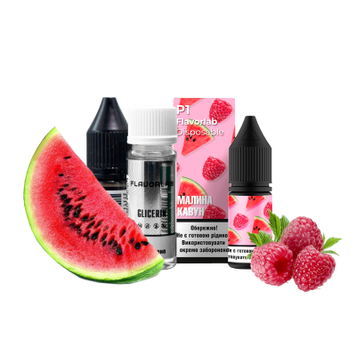 Набір для самозамішування Flavorlab Р1 Малина Арбуз (50 мг, 10 мл)