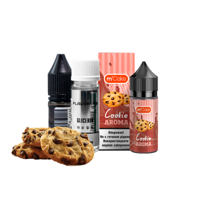 Набір для самозамішування Flavorlab M-Cake Strong Cookie (Печиво, 65 мг, 30 мл)