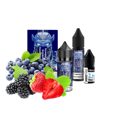 Набір для самозамішування Flavorlab FL350 Strawberry Blueberry Blackberry (Полуниця Чорниця Ожина, 50 мг, 30 мл)