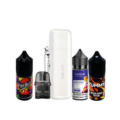 Комплект Lost Vape Ursa Cap та стартовий набір рідин 24954 Комплект Lost Vape Ursa Cap та стартовий набір рідин