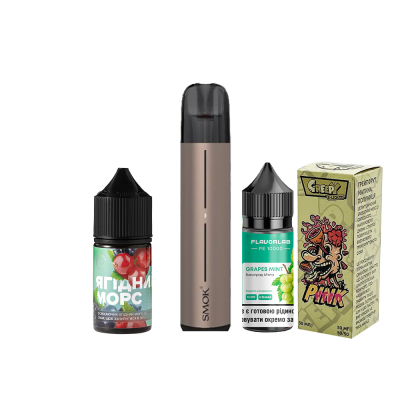 Комплект Smok SOLUS 2 700 та стартовий набір рідин 24957 Комплект Smok SOLUS 2 700 та стартовий набір рідин