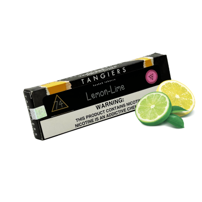 Табак Tangiers Noir №74 Lemon lime (Лимон Лайм, 100 г) Чёрная упаковка