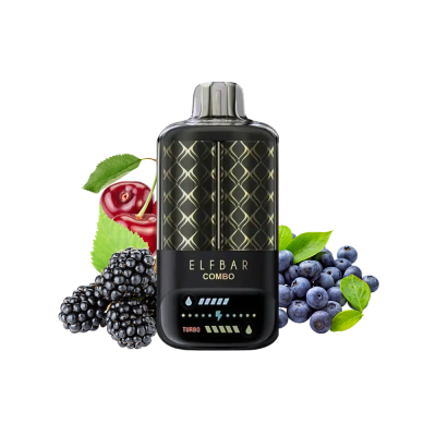Elf Bar 25000 Combo Blueberry Sour Raspberry & Cherry (Чорниця Ожина Вишня) Одноразовий POD