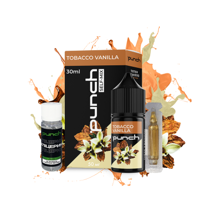 Набір для самозамішування Punch Tobacco vanilla (Ваніль Тютюн, 50 мг, 30 мл)