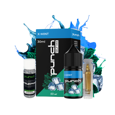Набір для самозамішування Punch X-Mint (М'ята, 50 мг, 30 мл)