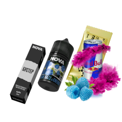 Набор для самозамеса Chaser Nova Blue Razz&Energy (Блю Разз Энергетик, 65 мг, 30 мл)