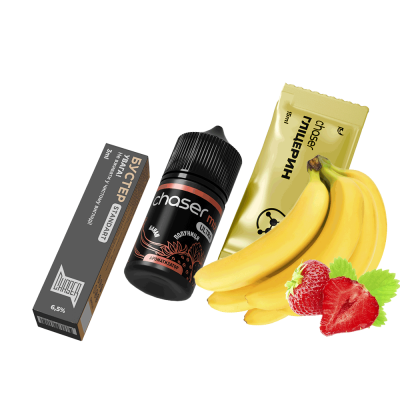 Набір для самозамішування Chaser Mix Strawberry Banana Ultra (Полуниця Банан, 65 мг, 30 мл)
