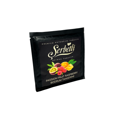 Тютюн Serbetli Passion fruit Raspberry Bodrum Tangerine (Маракуя Малина Мандарин, 100 г)