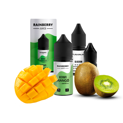 Набор для самозамеса Flavorlab Rainberry Juice Kiwi Mango (Киви Манго, 65 мг, 30 мл)