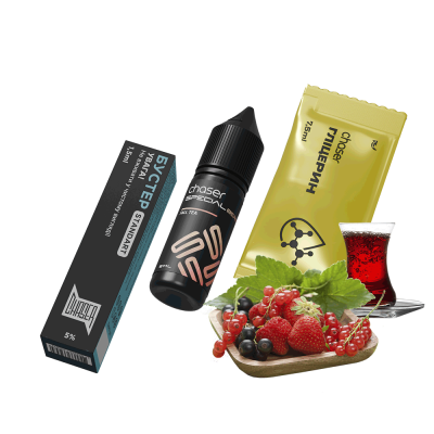 Набор для самозамеса Chaser Special Berry Fall Tea (Фол Ти, 50 мг, 15 мл)