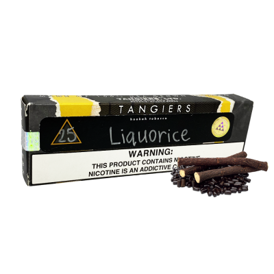 Тютюн Tangiers Noir №25 Liquorice (Лакриця, 250 г) Чорна упаковка