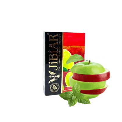 Тютюн Jibiar Two Apples Mint (Подвійне яблуко М'ята, 50 г)