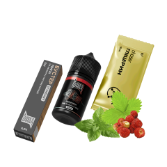 Набір для самозамішування Chaser Black Wild Strawberry Mint Ultra (Суниця М'ята, 65 мг, 30 мл)