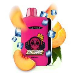 Elf Bar GH 23000 Peach Ice (Персик Лід) Одноразовий POD Elf Bar GH 23000 Peach Ice (Персик Лід) Одноразовий POD