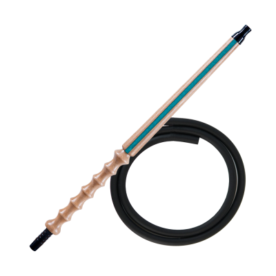 Мундштук для кальяну з дерева Karma Hookah Line Turquoise + шланг Soft Touch (Бірюзовий) 26801 Мундштук для кальяну з дерева Karma Hookah Line Turquoise + шланг Soft Touch (Бірюзовий)