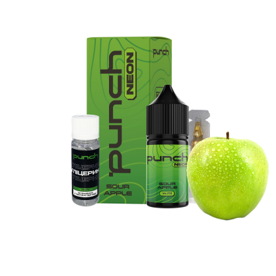 Набір для самозамішування Punch Neon Sour Apple (Кисле Яблуко, 50 мг, 30 мл)