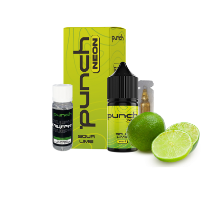 Набір для самозамішування Punch Neon Sour Lime (Кислий Лайм, 50 мг, 30 мл)