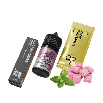 Набір для самозамішування Chaser My Mint Bubble mint (Жуйка М'ята, 65 мг, 30 мл)