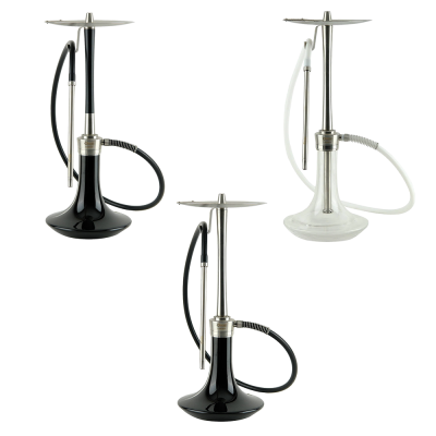 Кальян Oduman Cosmo Black Glass Silver Body (Металік, повний комплект) Кальян Oduman Cosmo Black Glass Silver Body (Металік, повний комплект)