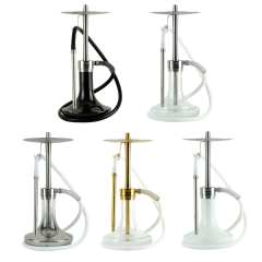 Кальян Oduman Infinity White Glass Silver Body (Металік, повний комплект)