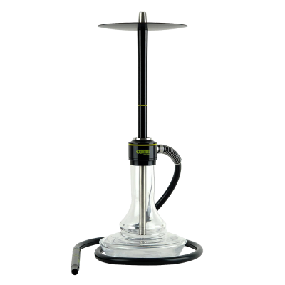 Кальян Oduman Nova Clear Glass Black Body (Чёрный, полный комплект)